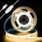 iNextStation COB LED Strip Light, 5V USB 6.6ft 2M 640LEDs Warm White 3000K Dimmable LED Lighting CRI93+ USB Led Strip Lights Flexible LED Tape Lights for TV Backlight, Under Cabinet, Mirror