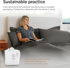 Threadmill Luxury 800 Thread Count Full Size 100% Cotton Sheets - Dark Grey Sateen Weave Bed-Sheets, Better Than Egyptian Cotton, 4 Pc Solid Bedding Set, Fits 16" Deep Pocket
