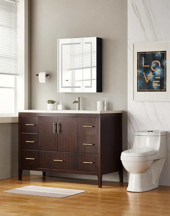 HBL' 30 Pack | 3'' Center to Center Brushed Gold Cabinet Pulls Kitchen Cabinet Handles,Made of Stainless Steel,Ideal for Cabinet,Drawer,Cupboard and Wardrobe.