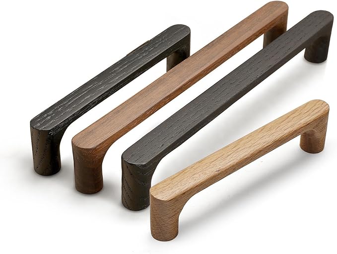 Burlywood Round 5 in 2 pcs Wooden Drawer Pulls Handle pulls for cabinets Kitchen Cabinet Drawer pulls Cabinet Door Pull