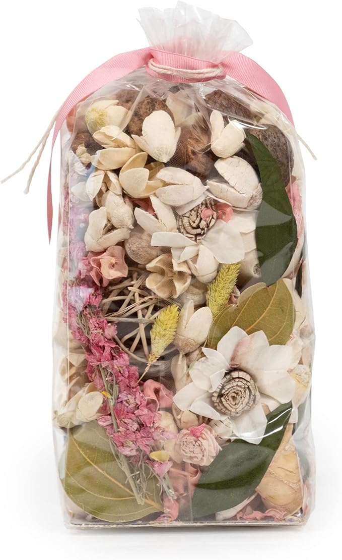 ANDALUCA Secrets of Spring Scented Potpourri | Made in California | Large 20 oz Bag + Fragrance Vial | Notes of Citron, Jasmine and Soft Woods | Floral Spring Home Fragrance