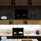 Litever Under Cabinet Lights Plug in, 3 pcs 12 Inches LED Light Strip Bars. Super Bright Dimmable Linkable for Kitchen Under Cabinets Shelf Work Space Desk Closet Lighting. Daylight 5000K