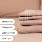 Twin XL Size 3 Piece Sheet Set - Comfy Breathable & Cooling Bed Sheets Set - Hotel Luxury Bedding for Women, Men, Kids, Teens, Boys & Girls - Deep Pockets, Ultra-Soft, Wrinkle Free - Oeko-Tex - Mauve