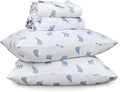RUVANTI Flannel Sheets Queen Size - 100% Cotton Double Brushed Bed Sheets, Deep Pockets 16 Inches Queen Sheet Set, All Seasons Breathable & Extra Soft - Warm & Cozy, 4 Piece, Happy Cubs