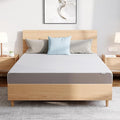 Amazon Basics Memory Foam Plush Mattress, Queen, White/Grey, 80 x 60 x 8 inches