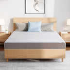 Amazon Basics Memory Foam Plush Mattress, Queen, White/Grey, 80 x 60 x 8 inches