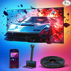 Ailofy Smart TV LED Backlight with Camera for 40-50 inch Screens, 7.87ft LED Strip Lights Sync to Screen& Music, Color Changing Lights for TV Compatible with Alexa & Google Assistant, App Control