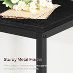 78.7" Console Table with Power Outlet, 11.8" Wide Narrow Sofa Table, Industrial Entryway Table with USB Ports, Behind Couch for Entryway, Hallway, Foyer, Living Room, Black CTBK320E01