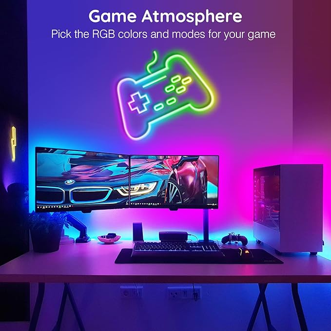 AILBTON 16.4Ft Neon Rope Lights,Flexible Led Rope Lights Control with App/Remote,Multiple Modes Rope Lights,IP65 Outdoor RGB Led Neons Lights,Music Sync Gaming Led Neon Light Strip for Bedroom Decor