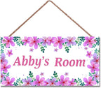 Personalized Sign Flowers Room Décor Kids Room Decor, Planet Theme Little Man Cave Wall Art Decor for Nursery, Door Decor for Toddler Baby Boys Room
