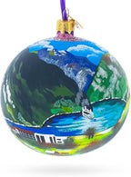 Geirangerfjord, Norway Glass Ball Christmas Ornament 4 Inches