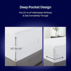 2-Pack Zippered Mattress Encasement Twin XL - Waterproof, All Six Sided, Fits Twin XL Size Mattress Cooling Cover - Premium Quality, Noiseless & Absorbent Cover