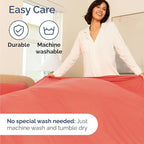 Twin Size 3 Piece Sheet Set - Comfy Breathable & Cooling Bed Sheets Set - Hotel Luxury Bedding for Women, Men, Kids, Teens, Boys & Girls - Deep Pockets, Ultra-Soft and Wrinkle Free - Oeko-Tex - Coral