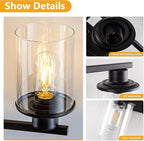 Black Bathroom Vanity Light Fixture 5-Light Vanity Lights for Bathroom Lighting Wall Sconce Lamp