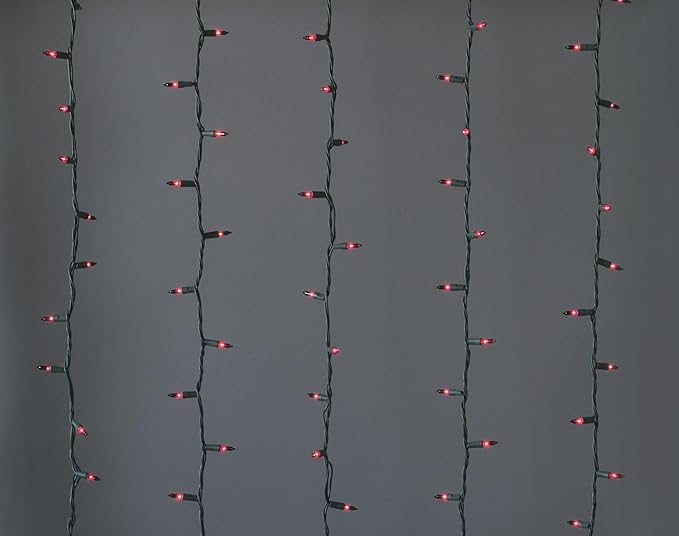 Brite Star 100 Count Mini String Christmas Lights, Purple - 22 feet Indoor/Outdoor Christmas Tree Lights with Green Wire