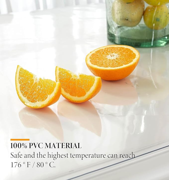 Deep Dream 1.5mm Clear Desk Cover Protector, 42×104 Inch Clear Desk Cover, Clear Desk Mat, Table Cover Tablecloth Protector Rectangle, Table Protector for Dining Room Table