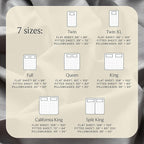 LuxClub 4 PC Cal King Size Sheet Set Bed Sheets, Breathable Luxury Deep Pockets Wrinkle Free Cooling Sheets Machine Washable Hotel Bedding (Cal King, Striped Light Grey)