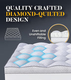 3 Inch Ultra-Fluffy Memory Foam Mattress Topper Twin XL for Back Pain, Extra Soft Pillow Top Twin XL Mattress Topper with 4X Support, Mattress Pad with Breathable Air Mesh Sides, 6-21'' Deep Pocket