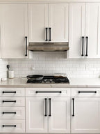 10 Pack Matte Black Cabinet Pulls 6.3 Inch(160mm) Kitchen Cabinet Handles Solid Zinc Alloy Cabinet Hardware Drawer Pulls