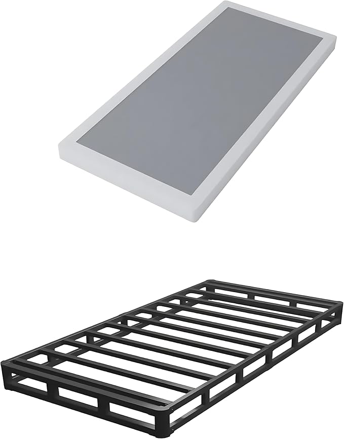 3 Inch Low Profile Box Spring Twin XL for Twin XL Bed,Heavy Duty Mattress Foundation,Metal Bed Base,Non Slip/Easy Assembly
