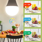 Sailstar Ceiling Fan Light Bulbs, E12 LED Bulb 60W Equivalent, Neutral White 4000K, 600 Lumens, A15 Small Candelabra Base LED Light Bulbs 6W, CRI 85, Non-dimmable, Pack of 6