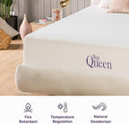 NapQueen Full Mattress, 14 Inch Elizabeth Cooling Gel Memory Foam Mattress, Full Bed Mattress in a Box, CertiPUR-US Certified, Medium Firm, Breathable Soft Fabric Cover