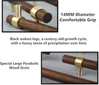 Drawer 6.69"/170mm Pulls Brass Walnut Kitchen Wardrobe Cabinet Hardware Pull Handle with Screw,30Pcs