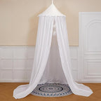 dix-rainbow Princess Decor Canopy for Kids Bed, Soft and Durable Bed Canopy for Girls Room Tent Canopy Dreamy Mosquito Net Bedding, Children Reading Nook Canopies Indoor (White)