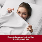 Mellanni Extra Deep Twin XL Sheets - 3 PC Iconic Collection Bedding - Hotel Luxury, Ultra Soft, Cooling Bed Sheets - Wrinkle, Fade, Stain Resistant (Twin Extra Long, White)