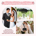 52 PCS Black Artificial Roses Bulk, Fake Artificial Flowers Bridal Bouquet Silk Faux Rose with Stems for Wedding Flowers Decoration, Valentine's Day, Bridal Bouquet, Anniversary, Home Decor (52PCS)