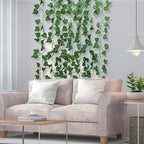 RECUTMS Fake Vines 24 Pack 173 FT Artificial Ivy Leaves Wall Decor Leaf Plants Greenery Garland Hanging Plant Vine Fake Leaf Vines for Room Garden Office Wedding Wall Decor