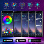 FBZ 300Ft Outdoor Waterproof LED Strip Lights,Music Sync RGB IP65 Led Lights with App Control and Remote,Color Changing Waterproof Led Rope Lights for Outdoor,Balcony,Roof,Garden,Stairs Party (300FT)