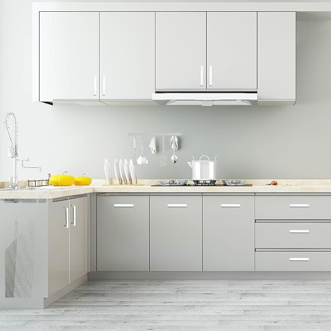 Cabinet Pulls Brushed Nickel Cabinet Handles Square Drawer Pulls, 2 Pack 13-4/5 Inch Stainless Steel Kitchen Door Cupboard Cabinet Handles, Cabinet Hardware Drawer Handles, 352mm Hole Centers