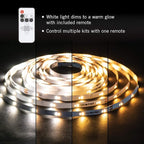 Armacost Lighting 421503 Ribbon Flex Home Dim to Warm LED Tape Light Kit with Remote, 16 ft