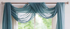 Warm Home Designs Extra Long Dusty Blue Sheer Window Scarf. Valance Scarves are 54 X 216 Inches. Great As Wedding Arch Draping Fabric, Bed Canopy Or for Decorative Project. AM Dusty Blue 216"
