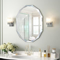 Silver Wall Mirror-Beveled Edge Frameless Mirror for Bathroom, Vanity, Bedroom, Rectangle Mirrors（24X30inch）
