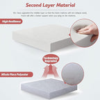 MAXYOYO Bohemian Retro Mattress Boho Floral Style Japanese Futon Mattress Tatami Floor Mat Foldable Lounger Portable Camping Sleeping Pad Couch Bed Twin Size