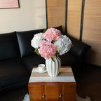 4Pcs 22 inch Lifelike Artificial Hydrangea, 2 Pink & 2 White Large Real Touch Flowers Artificial Flowers Dry Flowers Outdoor Wedding Christmas Office Family Party Living Room Table Deco