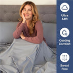 Twin XL Size 3 Piece Sheet Set - Comfy Breathable & Cooling Bed Sheets Set - Hotel Luxury Bedding for Women, Men, Kids, Teens, Boys & Girls - Deep Pockets, Soft, Wrinkle Free - Oeko-Tex - Steel Blue