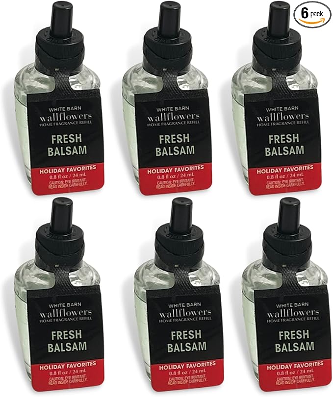 Bath and Body Works Fresh Balsam Wallflowers Fragrance Refill - multipacks - 0.8oz each - 6 pack