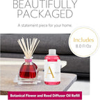AGRARIA Reed Diffuser Refill, Scented Oil Home Fragrance, Reed Oil Diffuser Gift Set for All Occasions, Cedar Rose