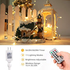 Brizled Color Changing Christmas Lights, 300 LED Christmas String Lights Connectable, 115ft 11 Modes Tree Lights Warm White & Multicolor Clear Wire Xmas Lights Remote for Xmas Party Home