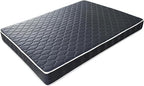AC Pacific 6-Inch Water-Resistant High-Density Foam Mattress Made in USA with Stylish Diamond-Quilted Breathable Fabric, Distributes Weight Evenly, Full Deluxe, Navy Blue
