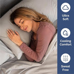 Full Size 4 Piece Sheet Set - Comfy Breathable & Cooling Bed Sheets Set - Hotel Luxury Bedding for Women, Men, Kids, Teens, Boys & Girls - Deep Pockets, Soft and Wrinkle Free - Oeko-Tex - Light Grey