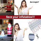 LED Module,Replacement Lights For Inflatables White 20pcs 9.8 Ft 5730 SMD 150LM Per LED Module IP65 Waterproof Christmas Inflatables Light for Letter Sign with Tape Adhesive Backside (White Light)