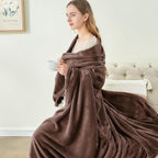 BEDELITE Fleece Blanket Brown Full Blankets for Couch & Bed, Luxury Plush Cozy Fuzzy Blanket 84" x 90", Super Soft Warm Lightweight Throw Blanket for Travel Camping