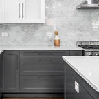 Ravinte Black Cabinet Handles 5 Pack 7-1/2 inch Matte Black Square Cabinet Pulls Kitchen Hardware 10 inch Overall Length Kitchen Drawer Pulls