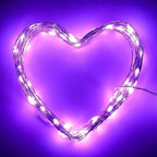 ANJAYLIA Purple String Lights, LED Fairy Lights Battery Operated 30leds Firefly Fairy Lights Party Home Wedding Festival Decorations