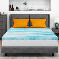 Mattress Topper Twin XL, 3 Inch Gel Memory Foam Bed Topper for Twin XL Size Bed, CertiPUR-US Certified, Blue