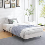 ALDRICH 5 Inch Heavy Duty Metal Twin Box Spring Mattress Foundation 1500lbs Max Weight Capacity/Non-Slip/No Noise/Easy Assembly/Easy Clean Cover